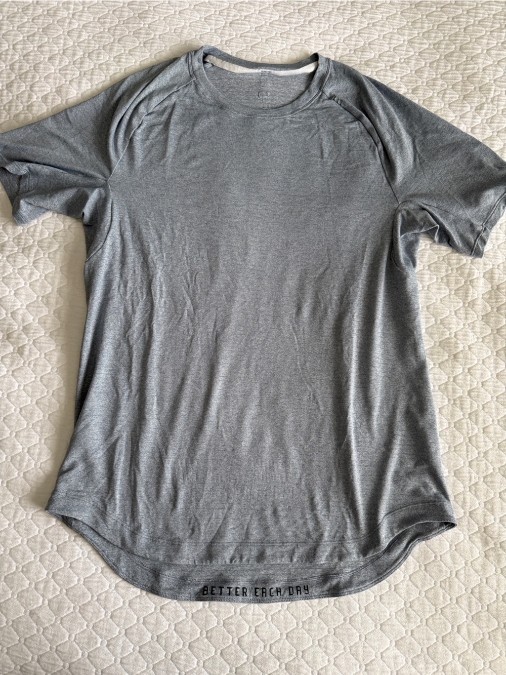 lululemon athletica Blue/Gray Short Sleeve Crew Tee